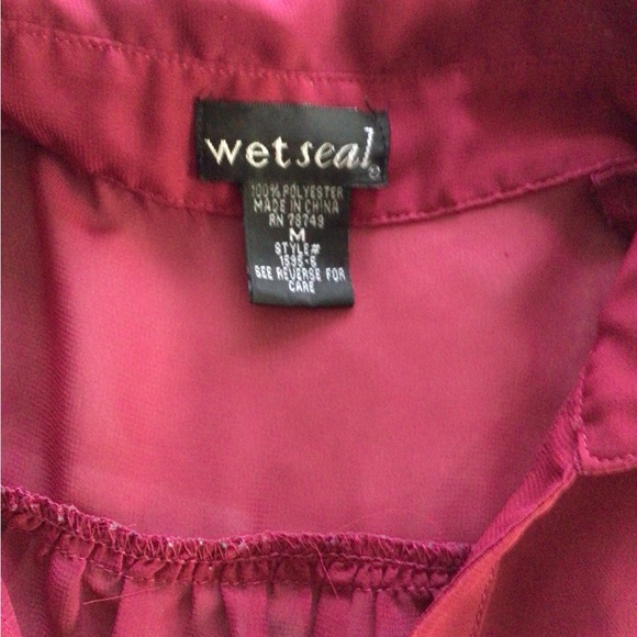 Wet seal sheer blouse size medium - Picture 4 of 5